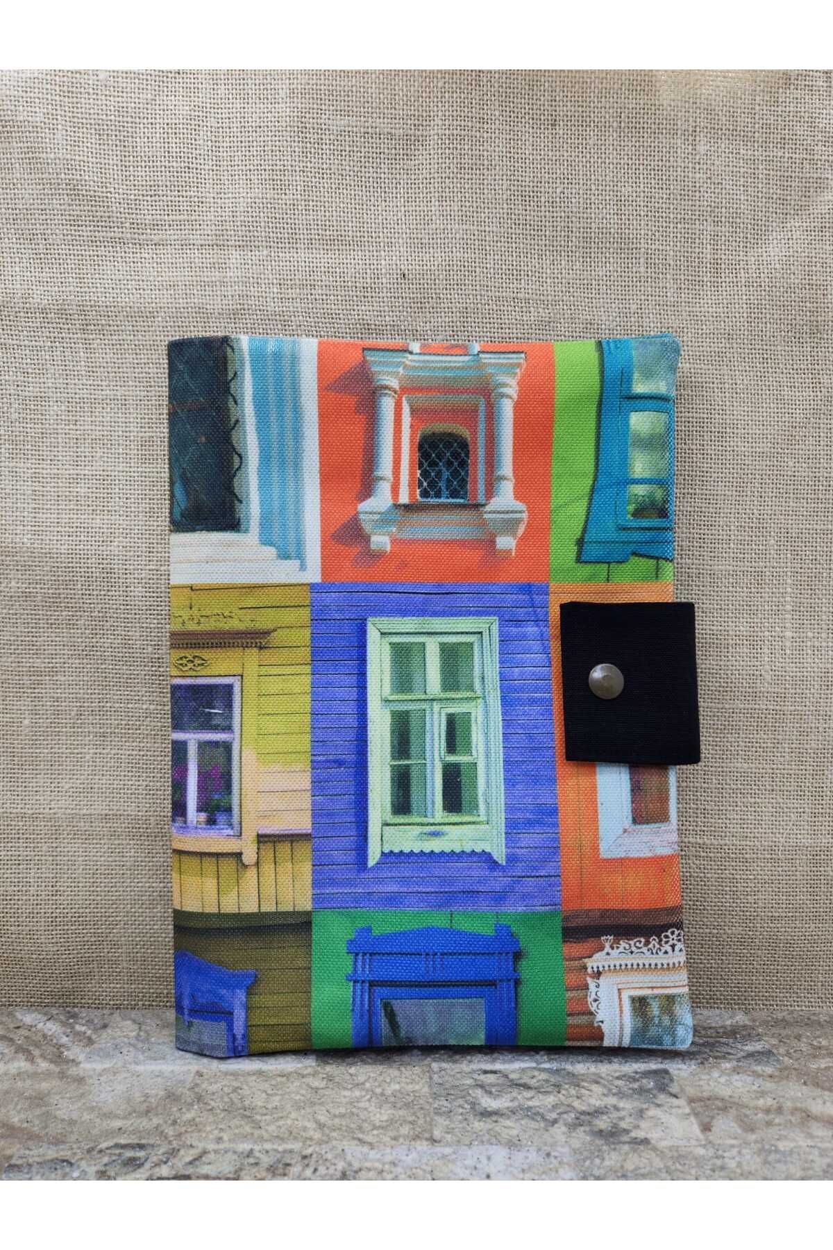 Pencereler Desenli Organizer & Tablet Kılıfı