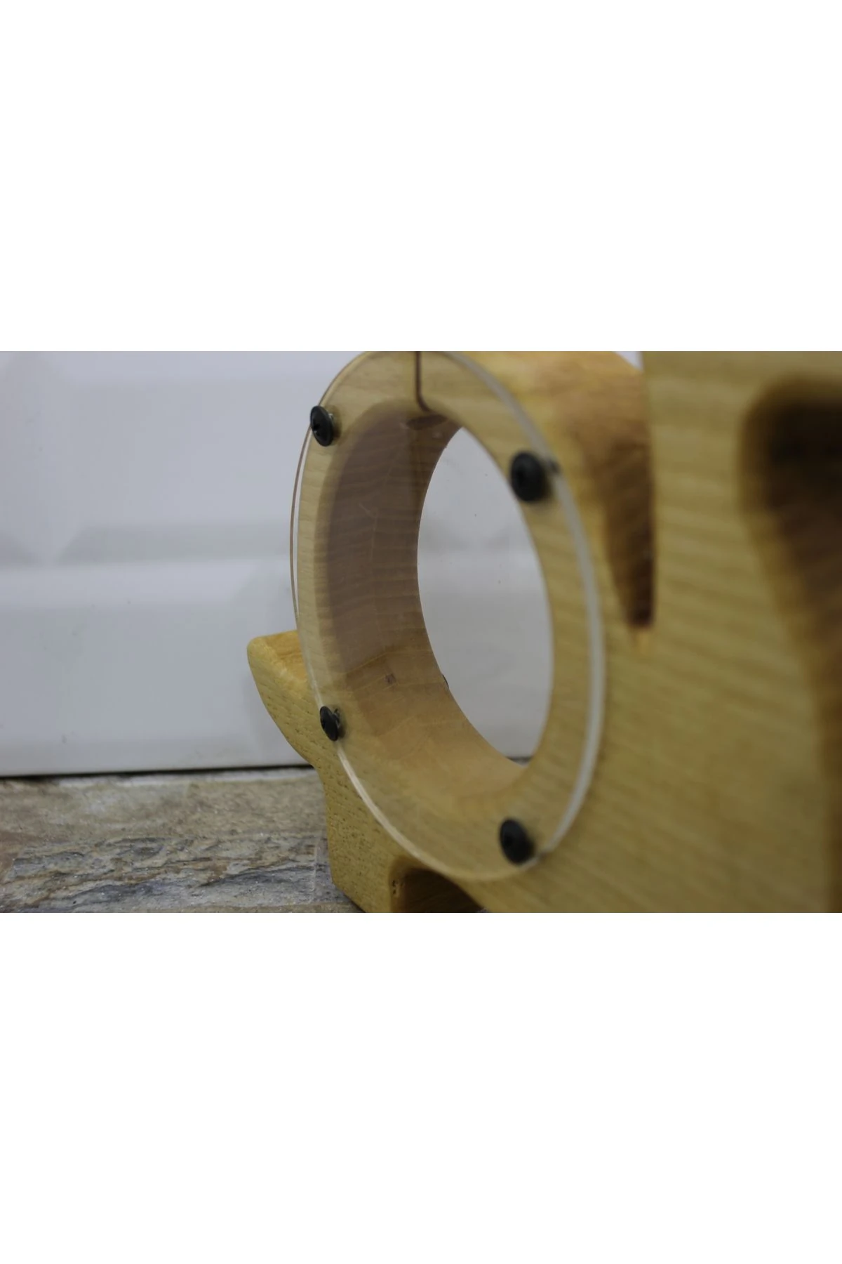 Kaplumbağa Figürlü Masif Ahşap Kumbara