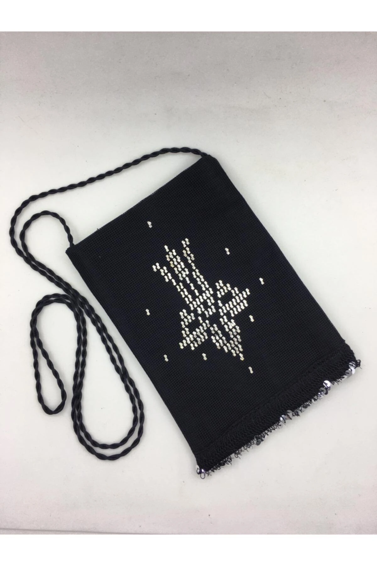 Siyah Tel Kırma Çanta