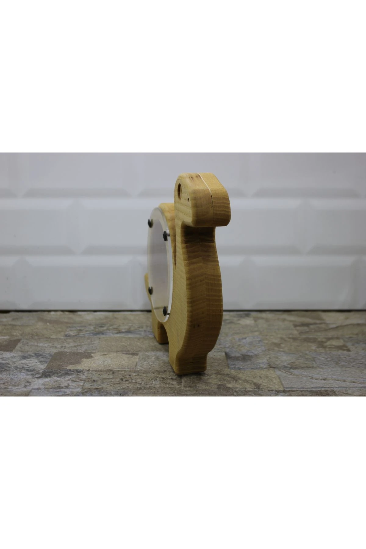 Kaplumbağa Figürlü Masif Ahşap Kumbara