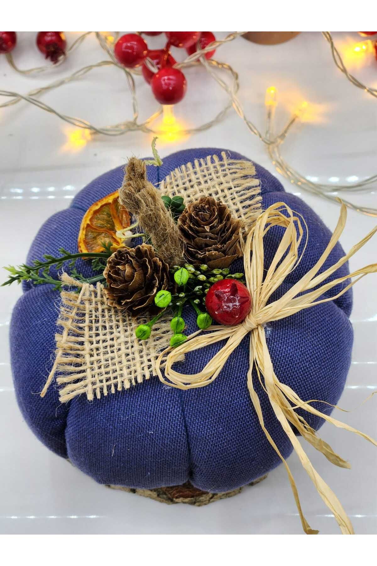 İNDİGO KUMAŞ KABAK SÜS