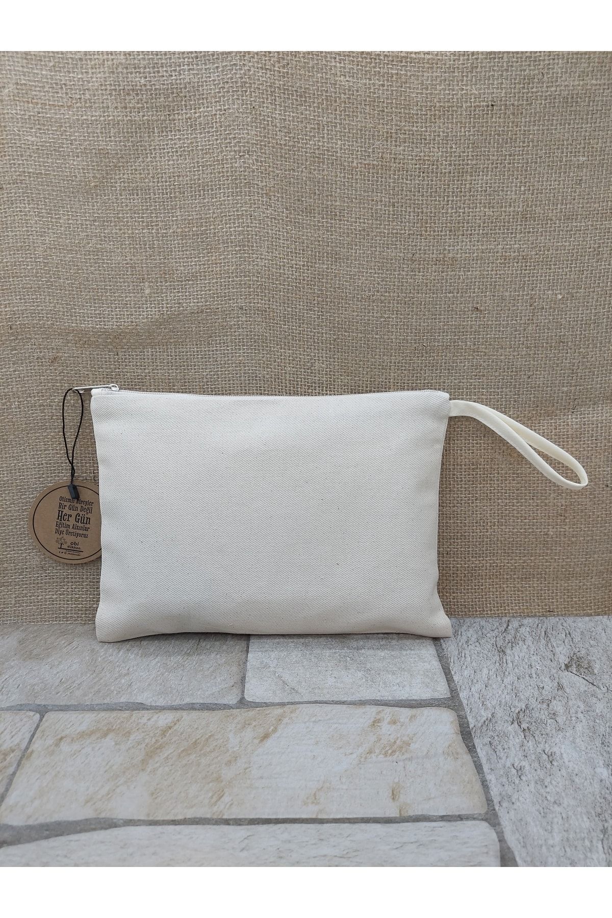 Tahta Baskı Göz Desenli Clutch ,portföy Çanta,makyaj Çantası