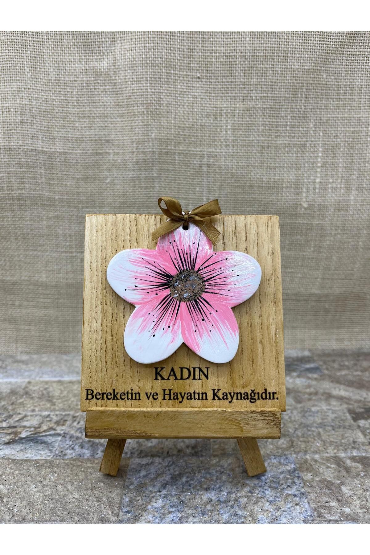 Çiçekli Seramik Mini Tablo