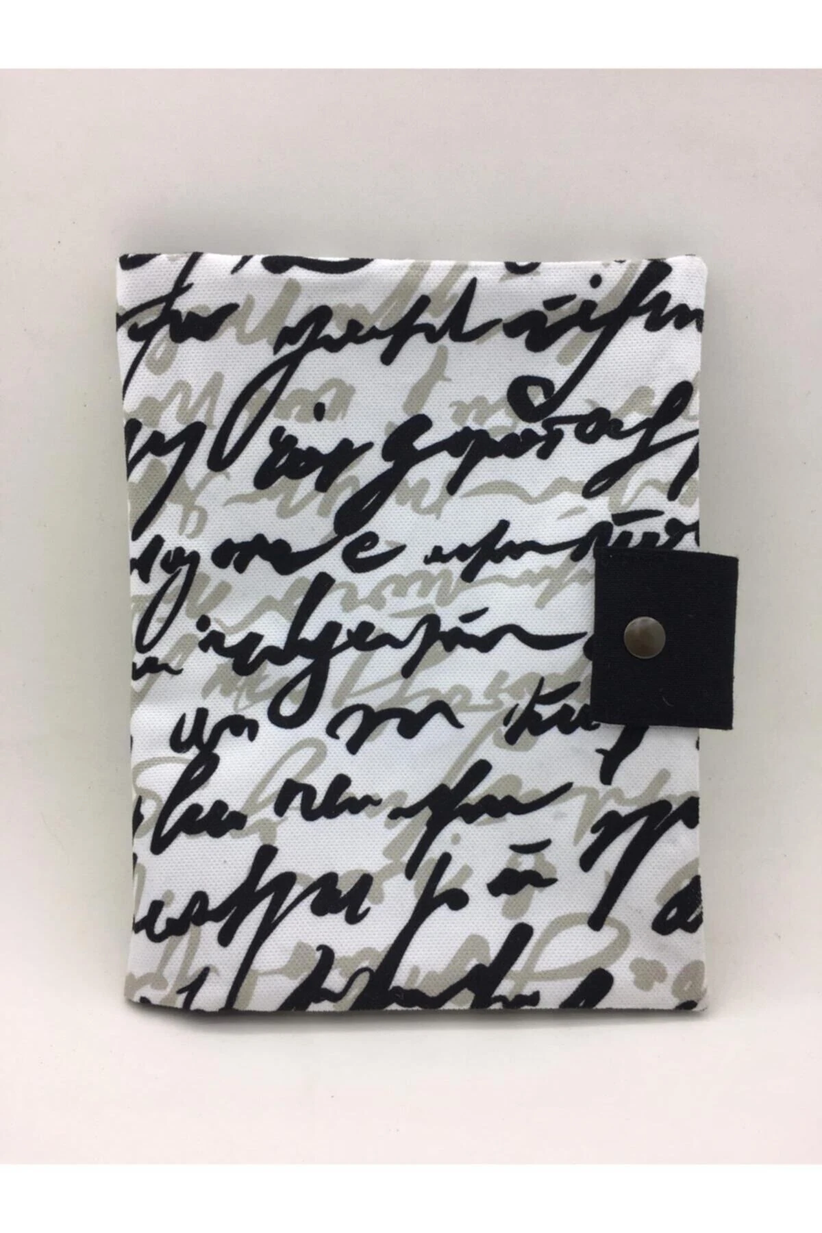 Siyah Yazılar Organizer Çanta Ve Tablet Kılıfı