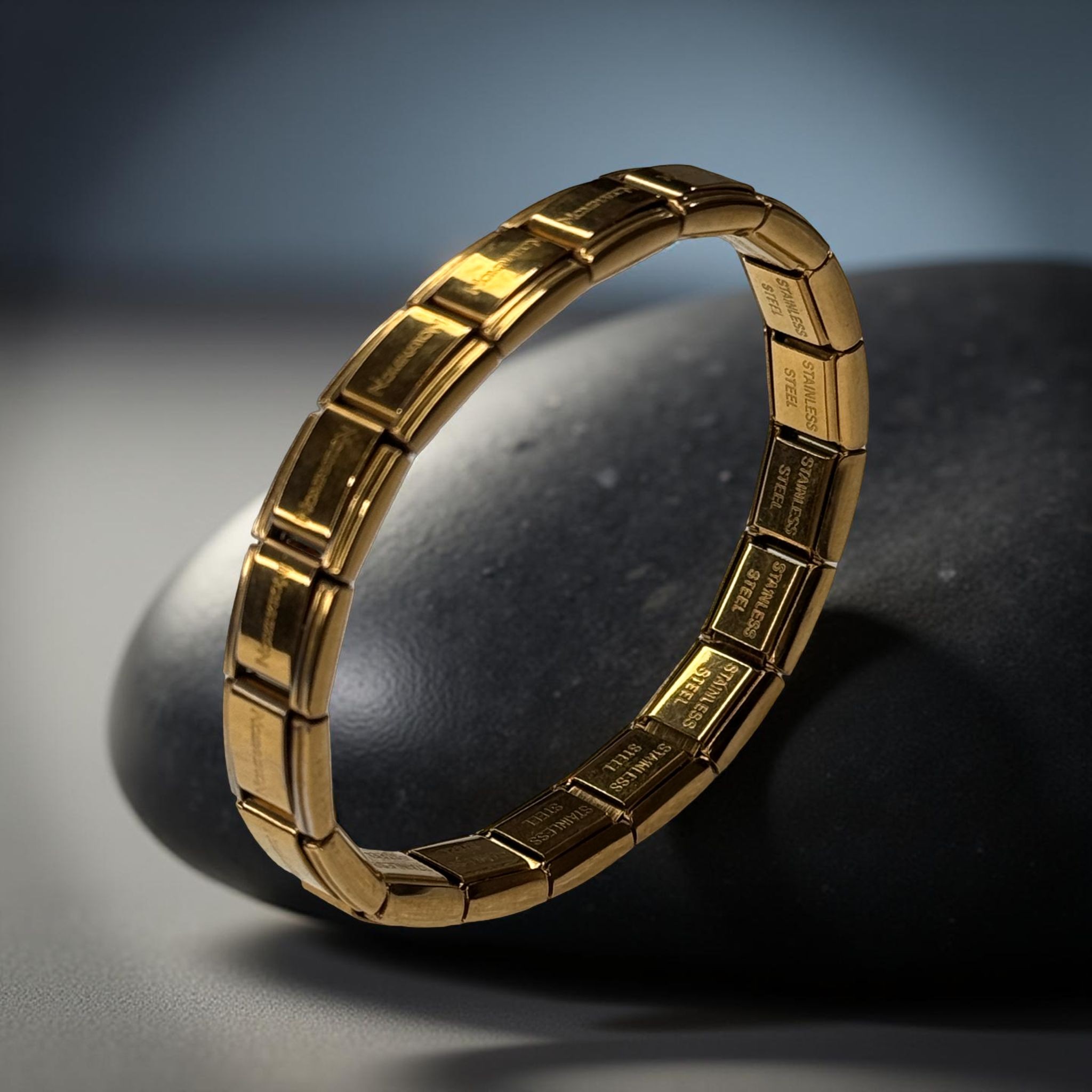 Gold Altın Renkli İtalyan Charm Bileklik 