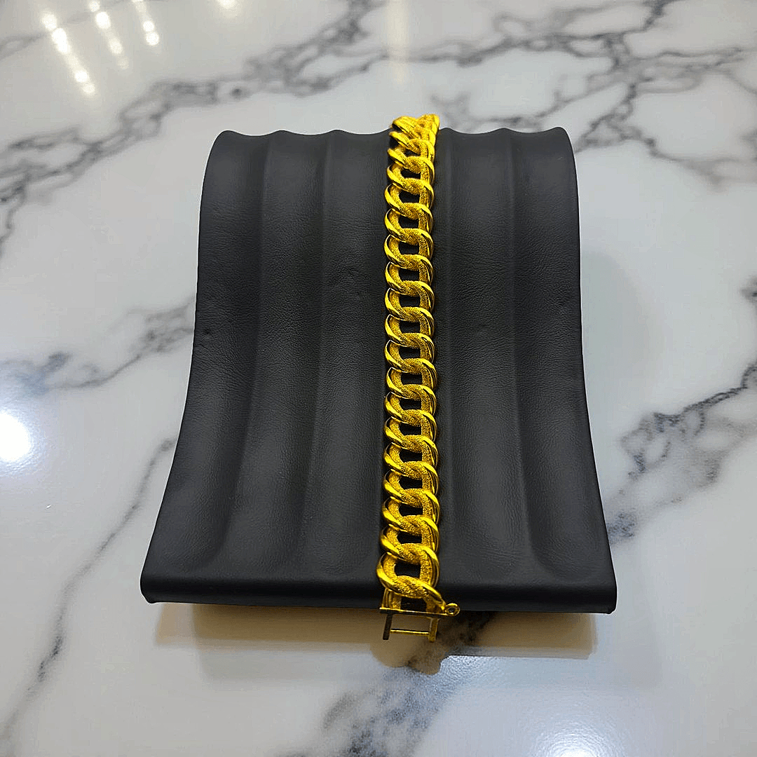VIP Gold Renkli Çelik Bileklik 