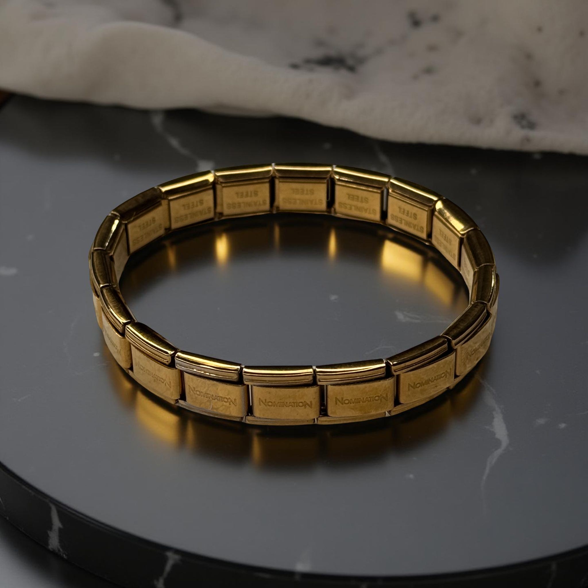 Gold Altın Renkli İtalyan Charm Bileklik 