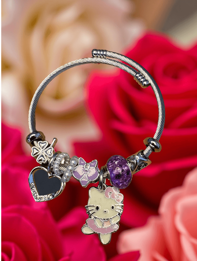 Hello Kitty Pandora Çelik Bileklik 