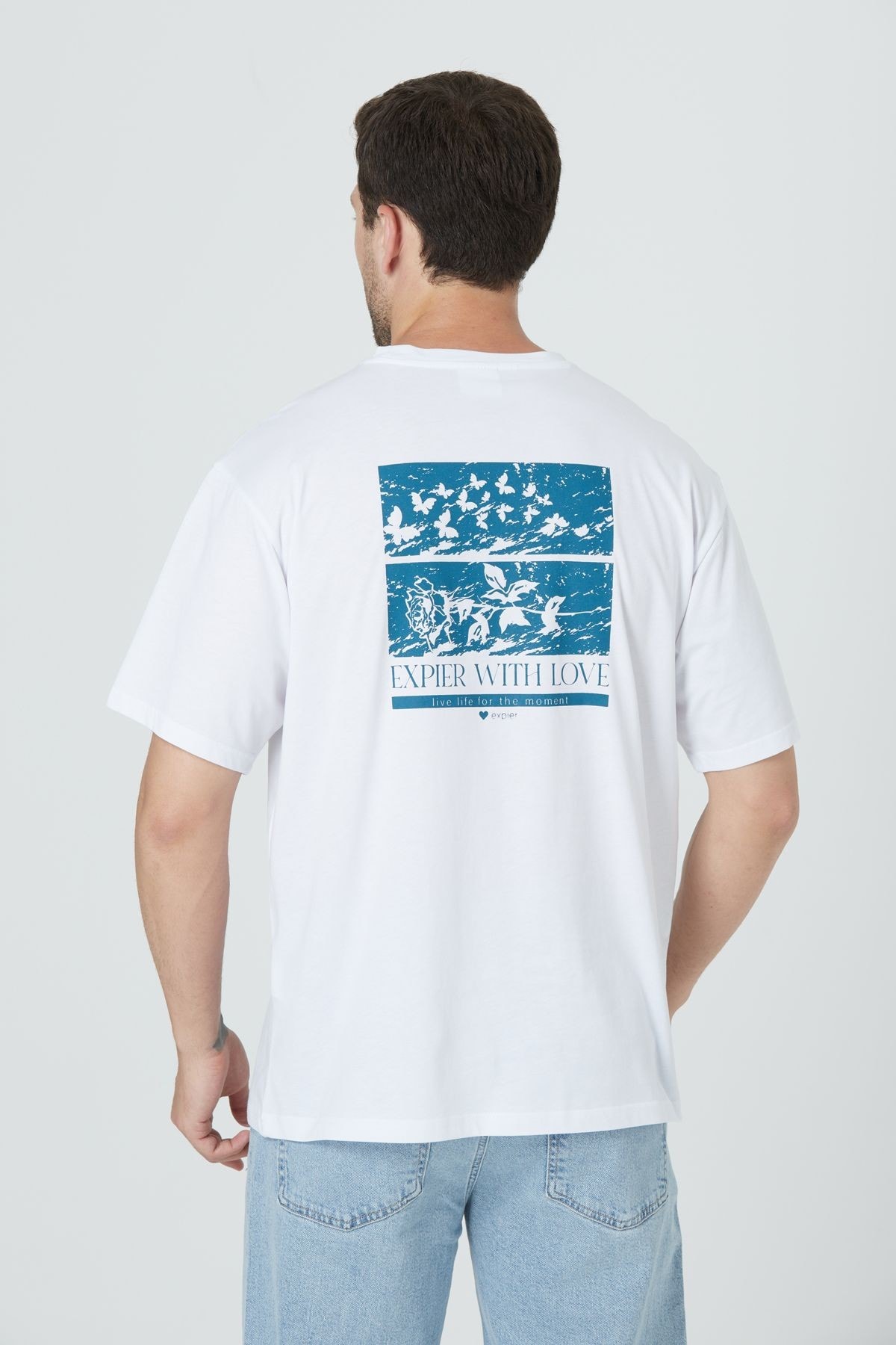 BASIC RELAX FIT T-SHIRT - Beyaz