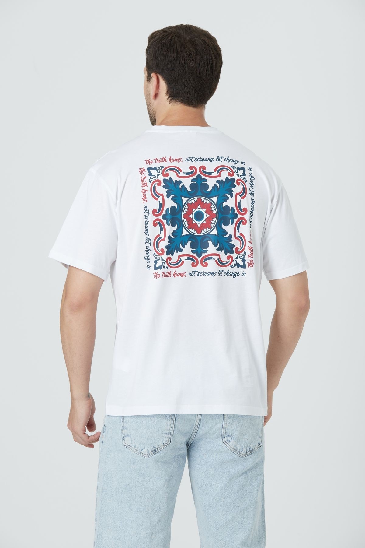 BASIC RELAX FIT T-SHIRT - Beyaz