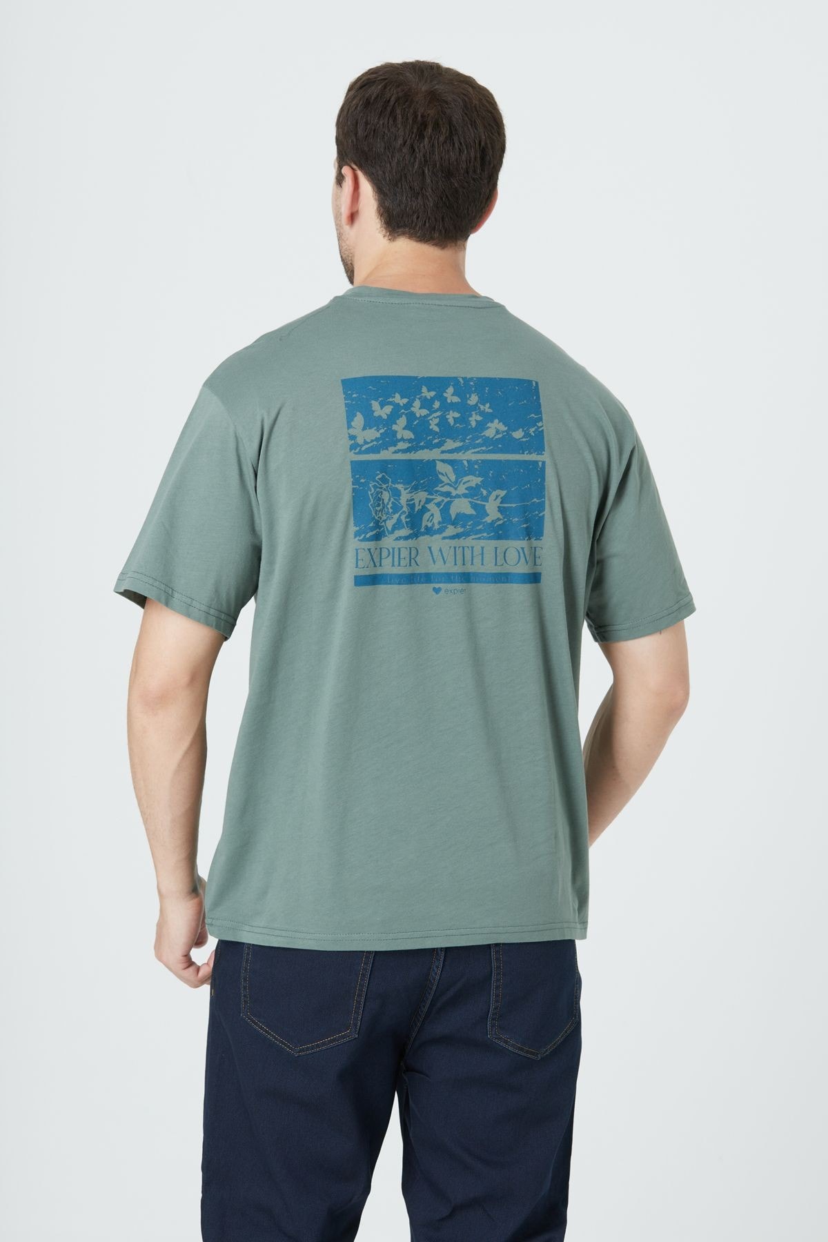 BASIC RELAX FIT T-SHIRT - Haki