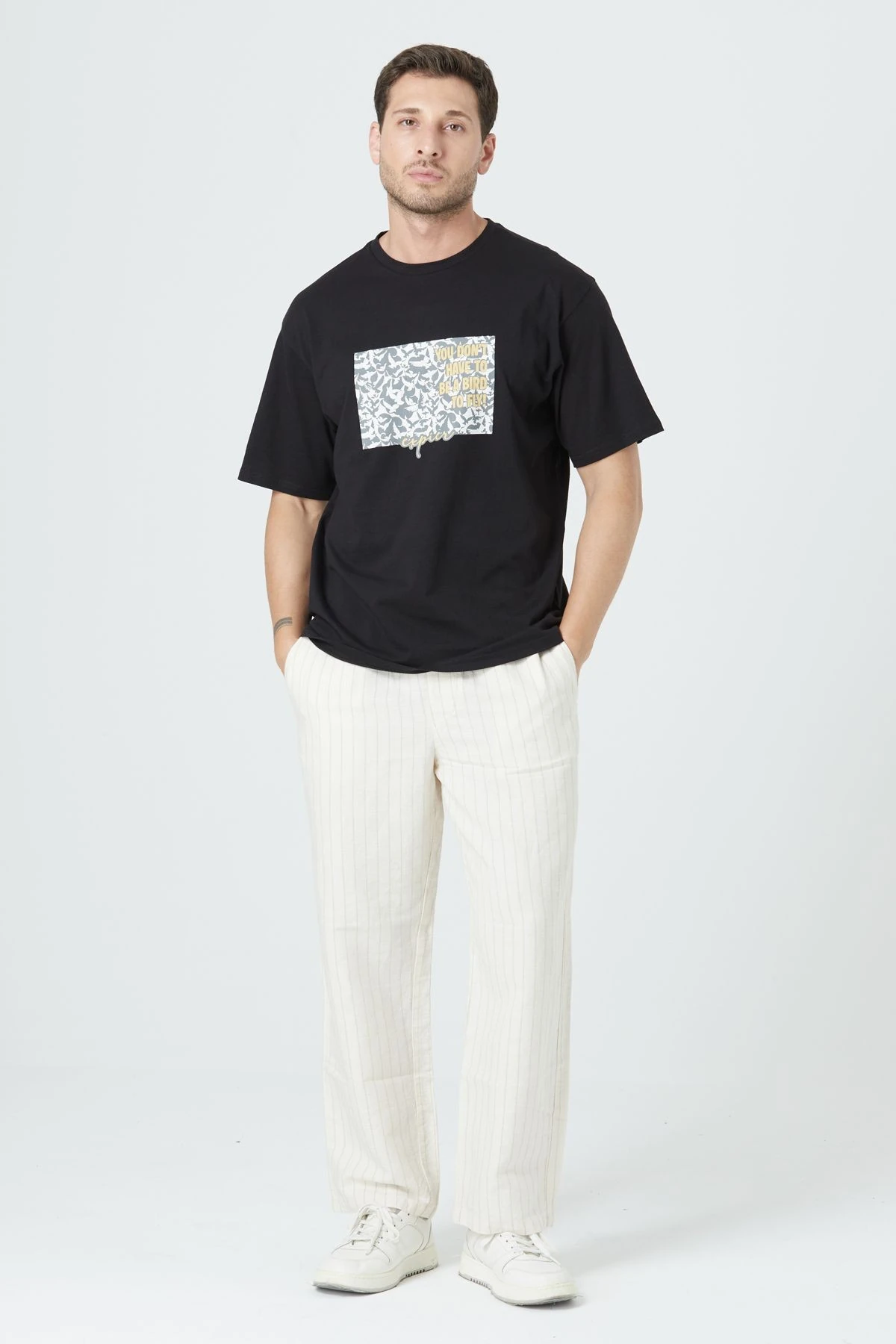 BASİC RELAX FİT TİŞÖRT - Siyah