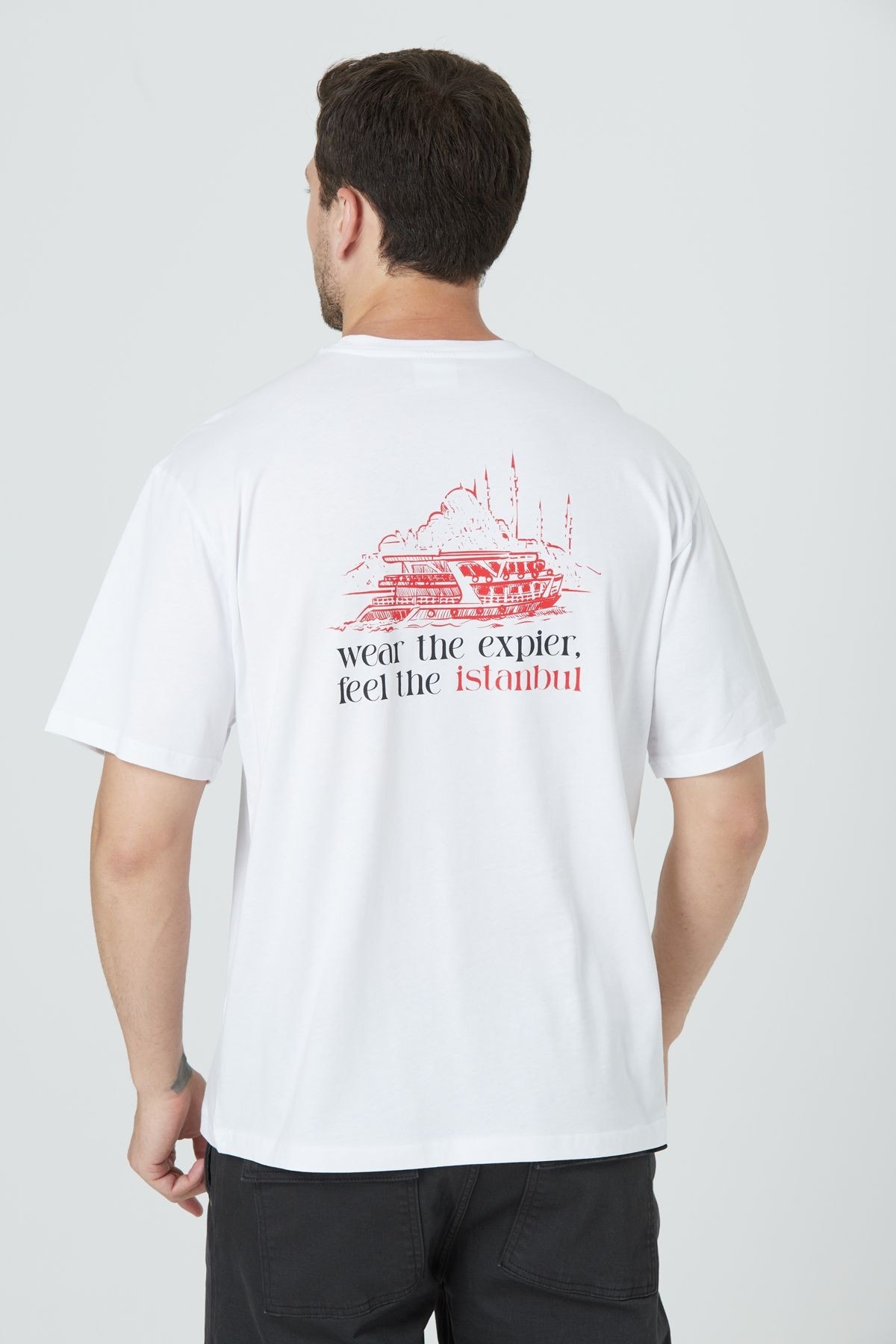BASIC RELAX FIT T-SHIRT - Beyaz