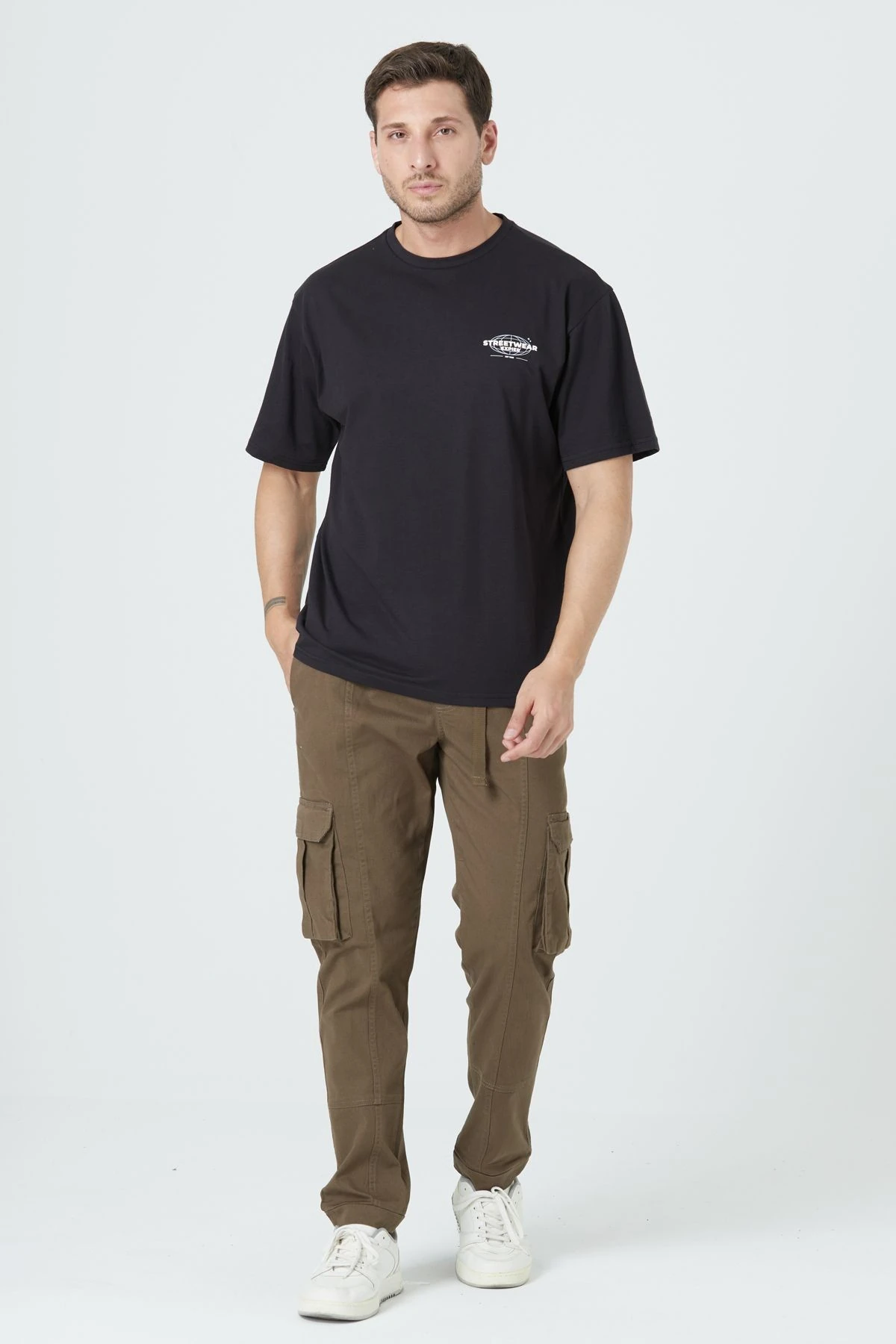 BASİC RELAX FİT TİŞÖRT - Siyah