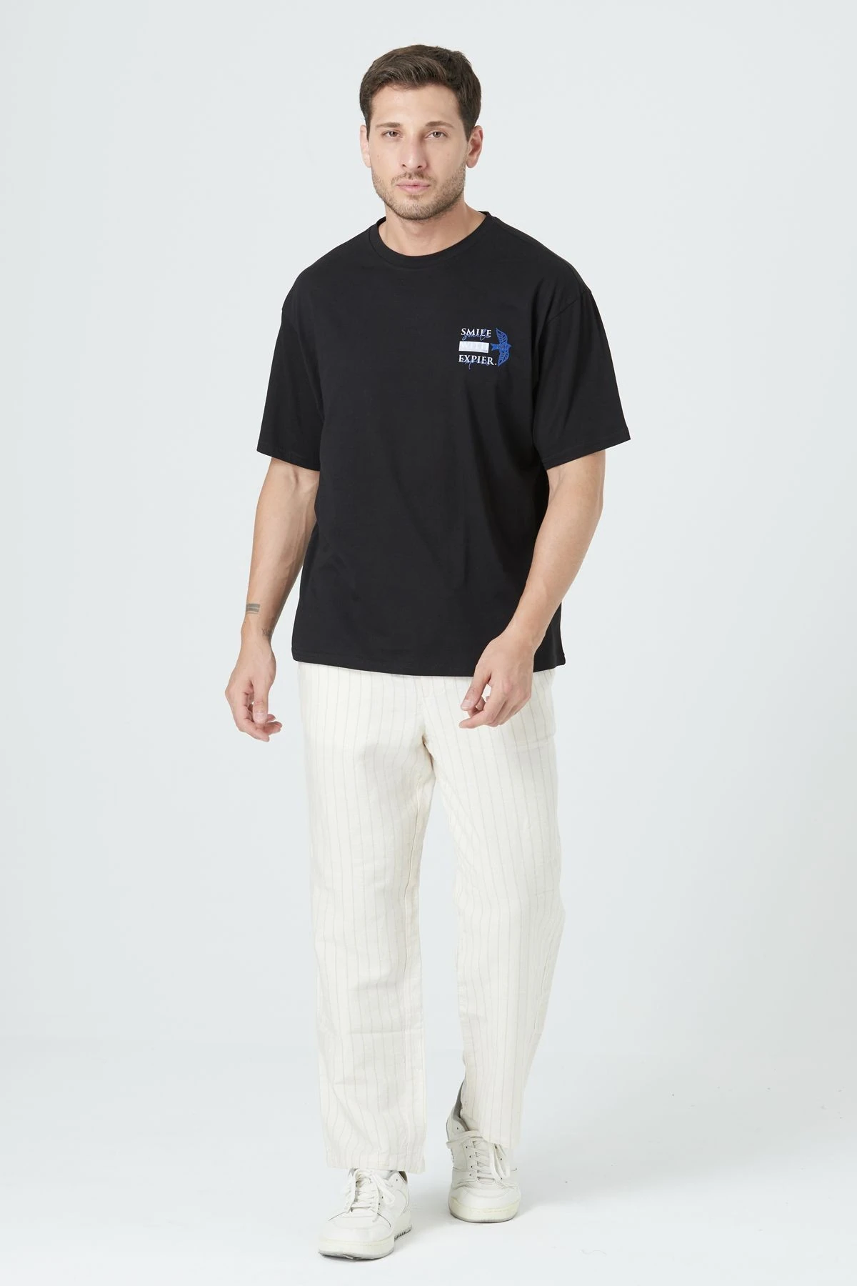 BASİC RELAX FİT TİŞÖRT - Siyah