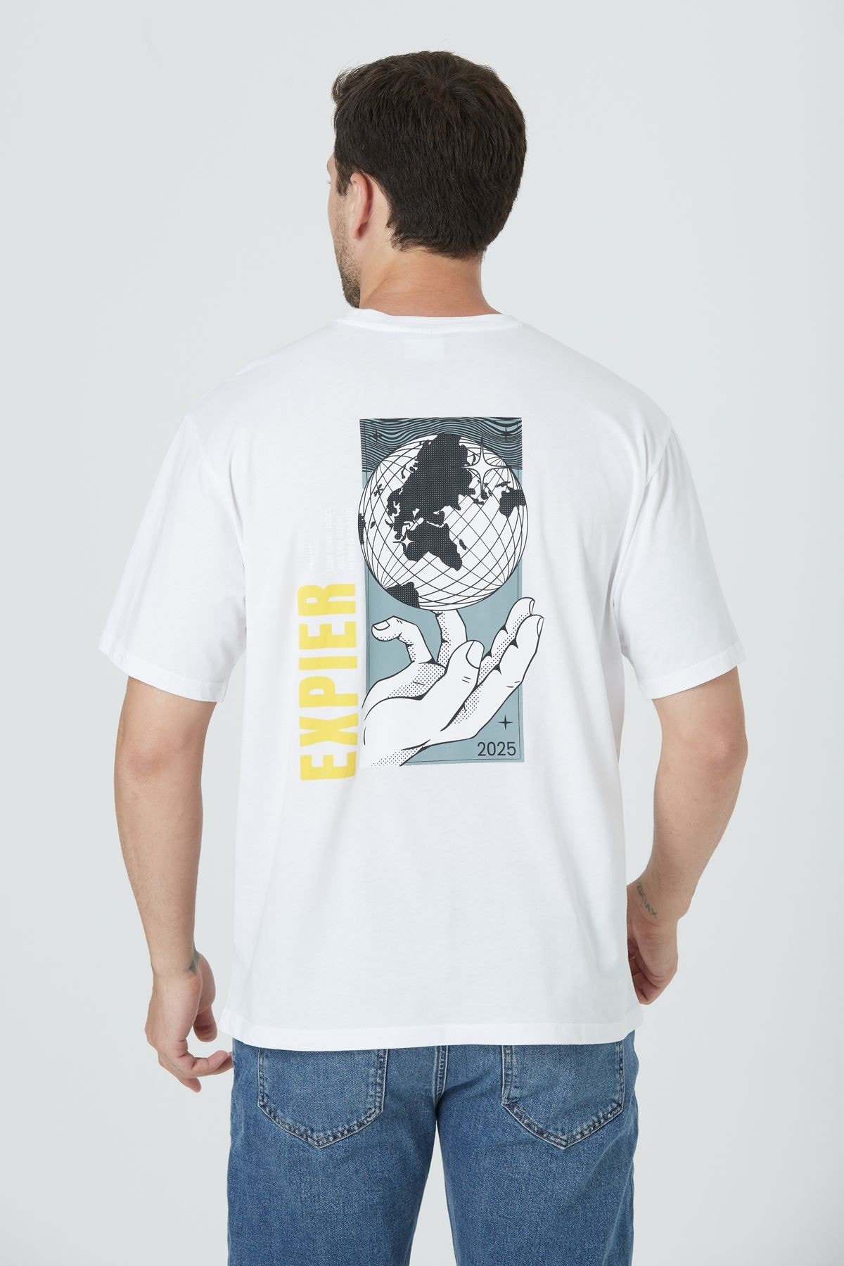 BASIC RELAX FIT T-SHIRT - Beyaz
