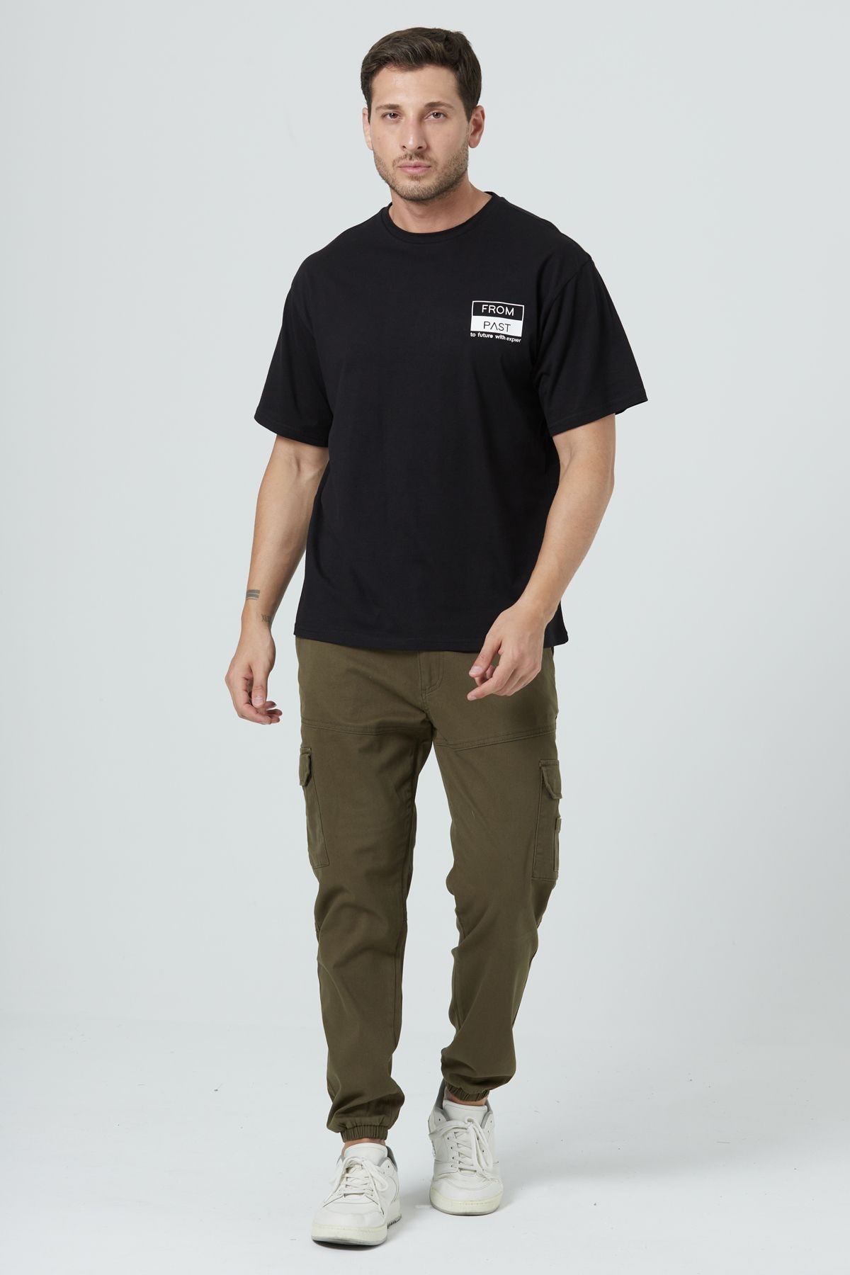 BASIC RELAX FIT T-SHIRT - Siyah