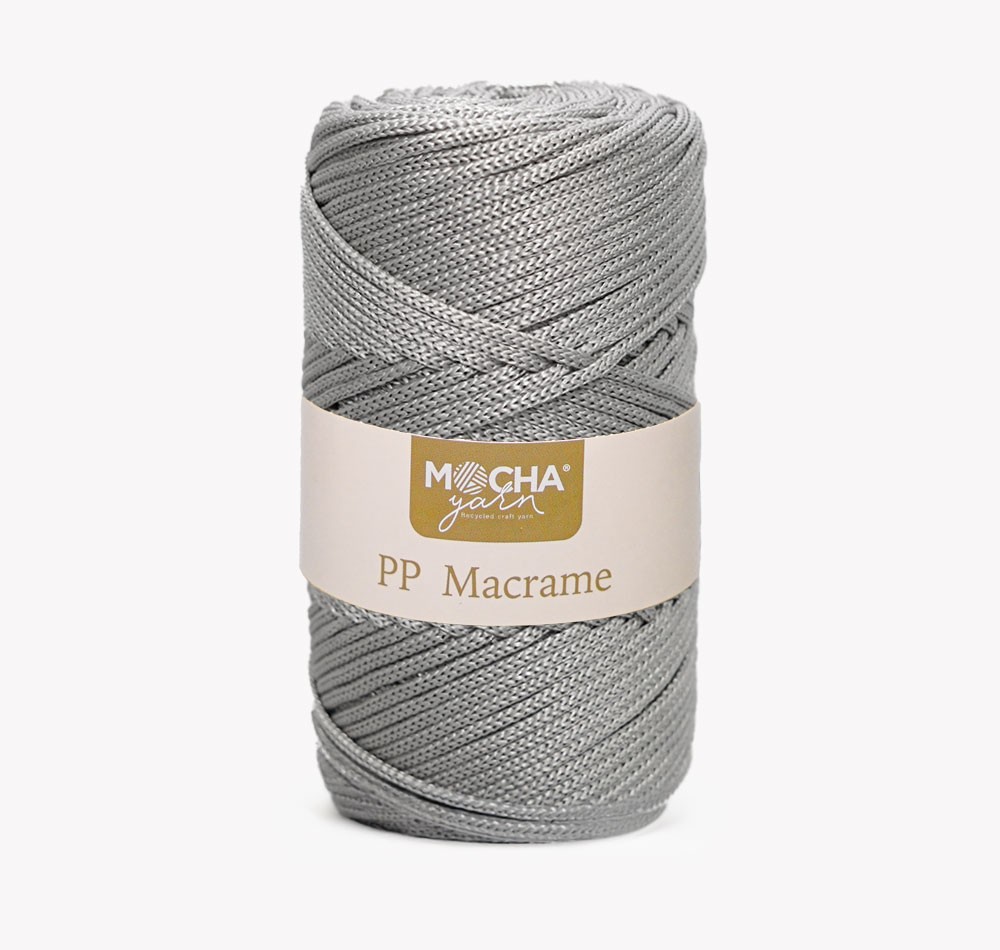 PP Macrame Yarn 3 mm - STEEL 62