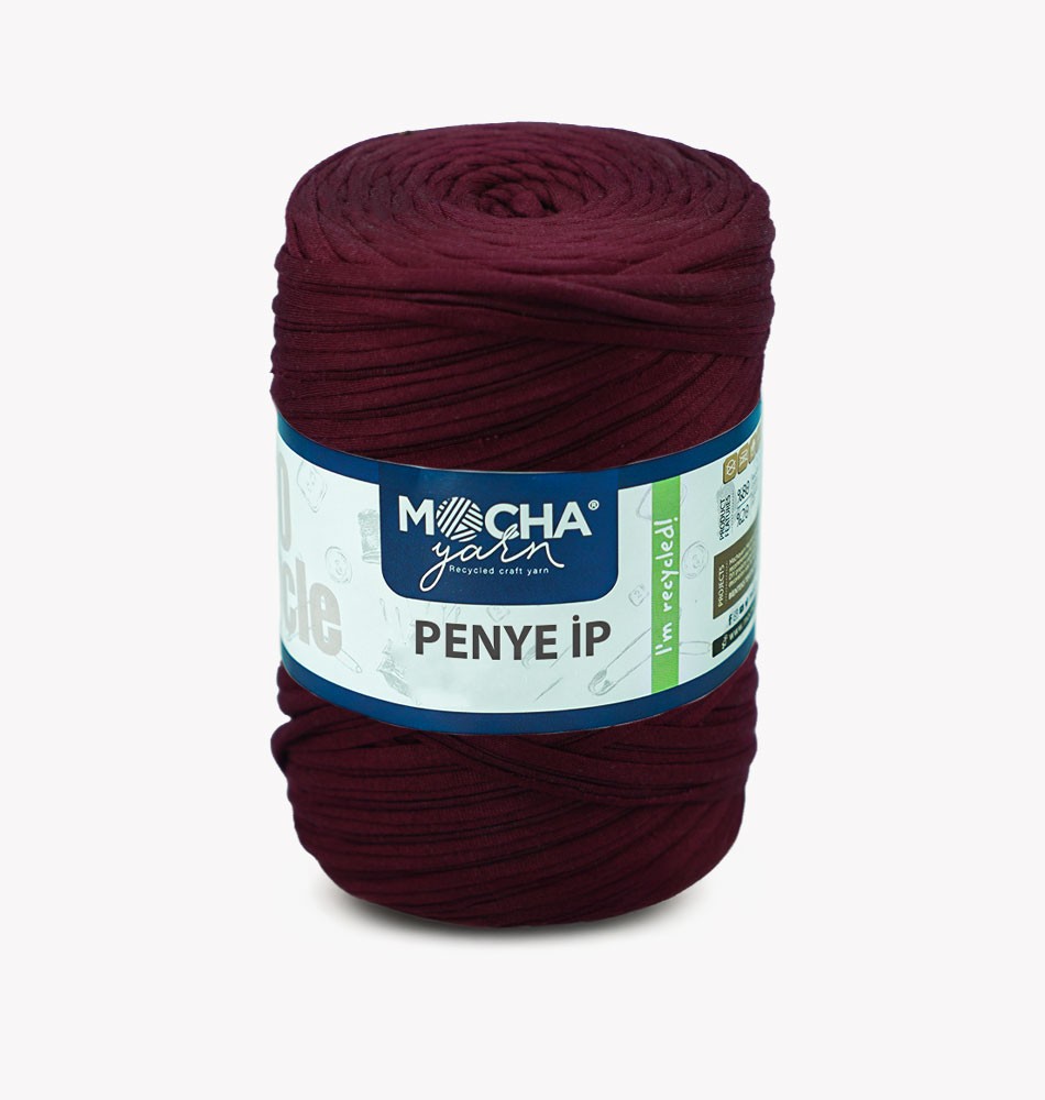 Medium Solid Color T-Shirt Yarn - BURGUNDY