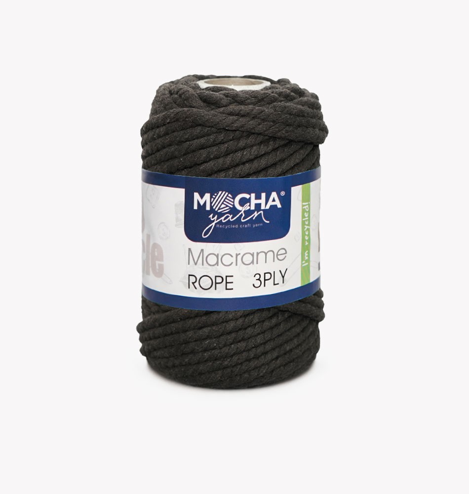 Makrome Rope 5 Mm - Koyu Kahve