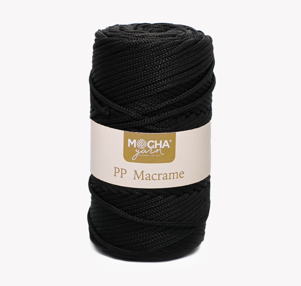 PP Macrame Yarn 3 mm - BLACK 270