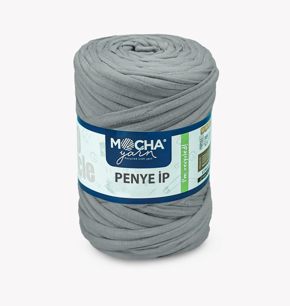 Medium Solid Color T-Shirt Yarn - GREY