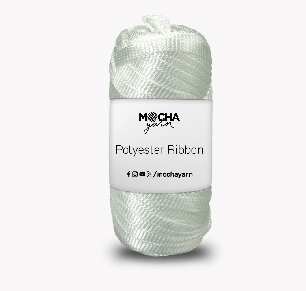 Polyester Ribbon - WHITE