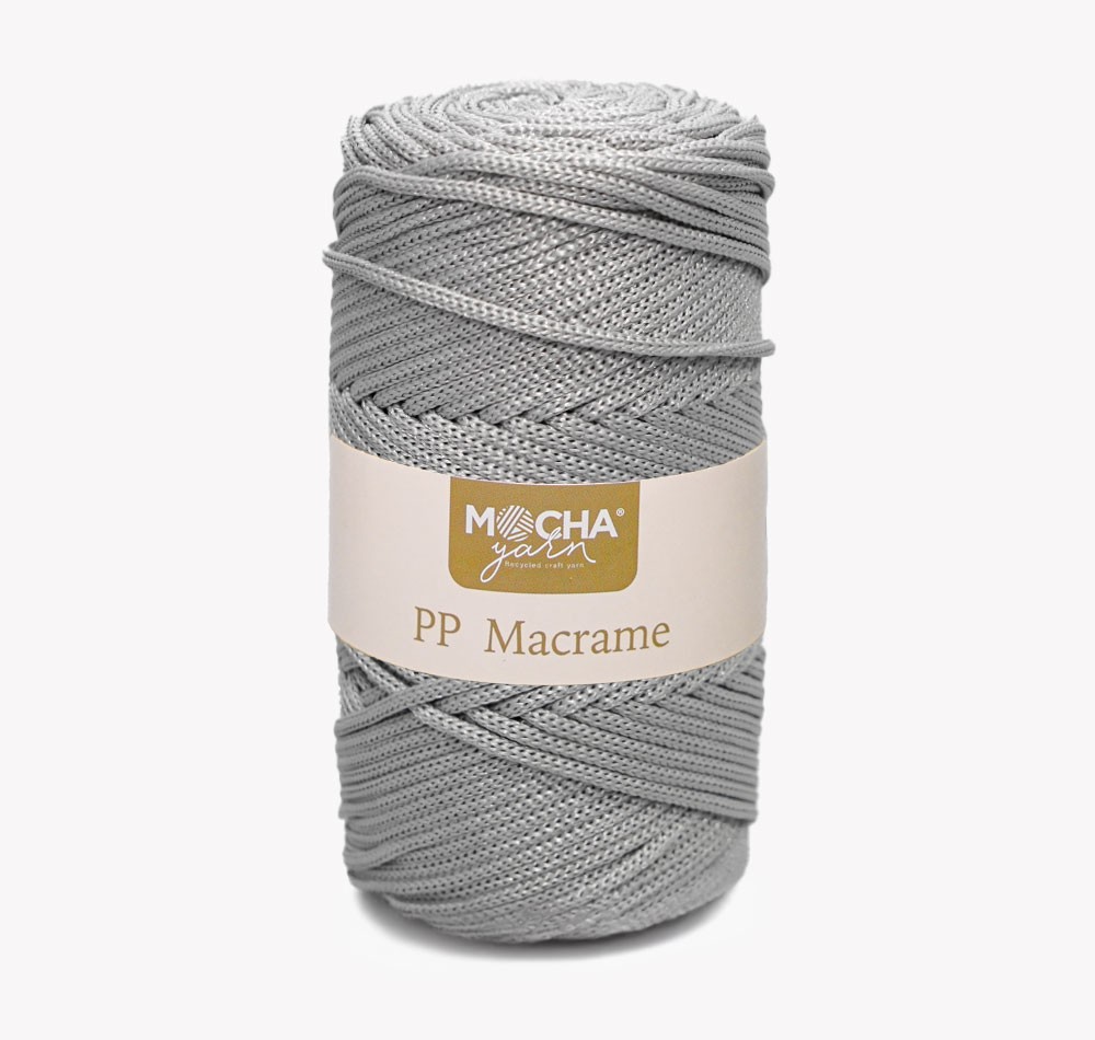 PP Macrame Yarn 3 mm - LIGHT GRAY 60