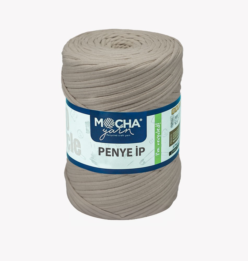 Medium Solid Color T-Shirt Yarn - BEIGE