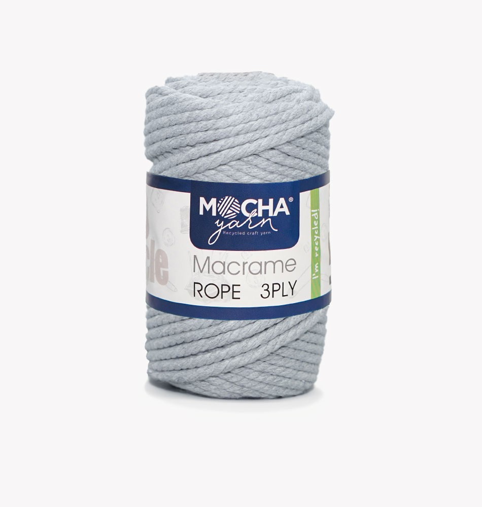 Makrome Rope 4 mm - Açık Gri