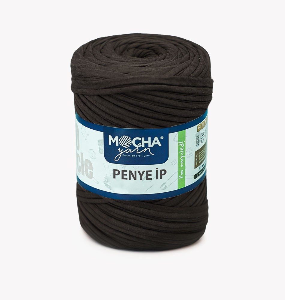 Medium Solid Color T-Shirt Yarn - CHOCOLATE BROWN