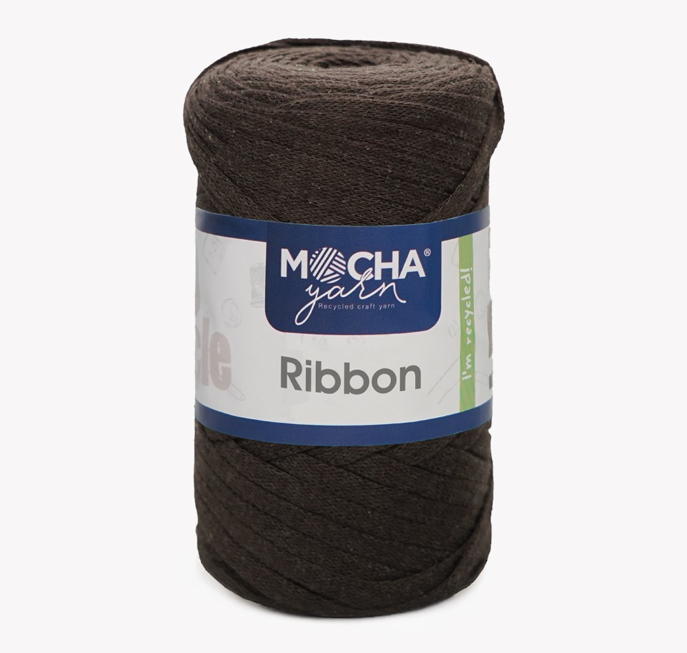 Cotton Ribbon 10-1 - DARK BROWN