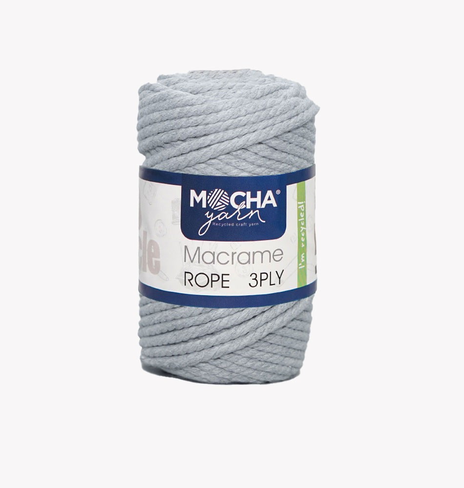 Makrome Rope 4 mm - Açık Gri 2