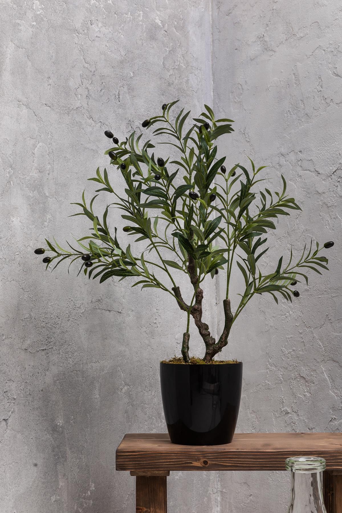 Yapay Zeytin Ağacı 85 cm Tek Gövdeli Doğal Gerçek Görünümlü Yapay Ağaç