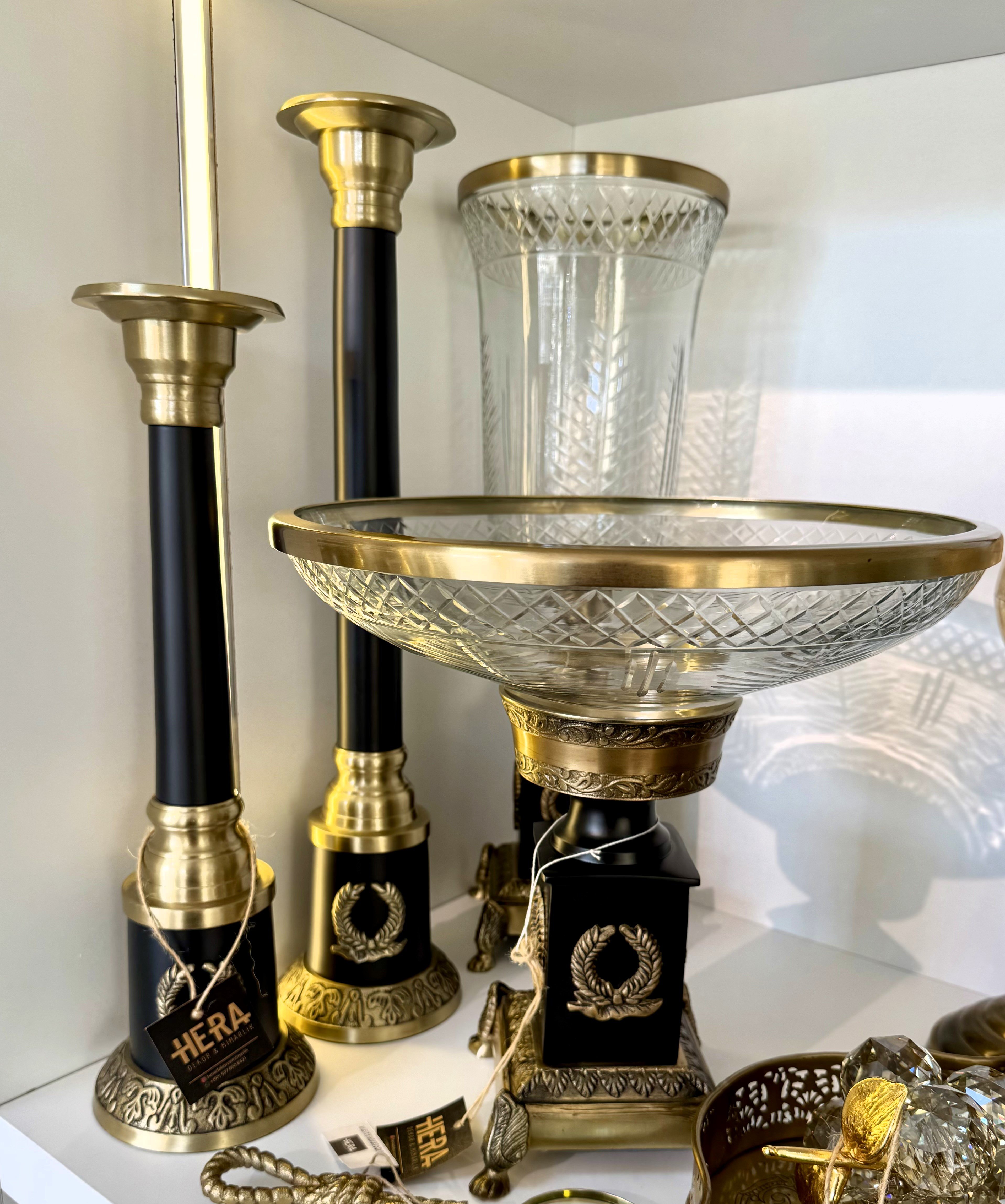 İTHAL 4 PARÇA BAŞAK DETAYLI PİRİNÇ SET