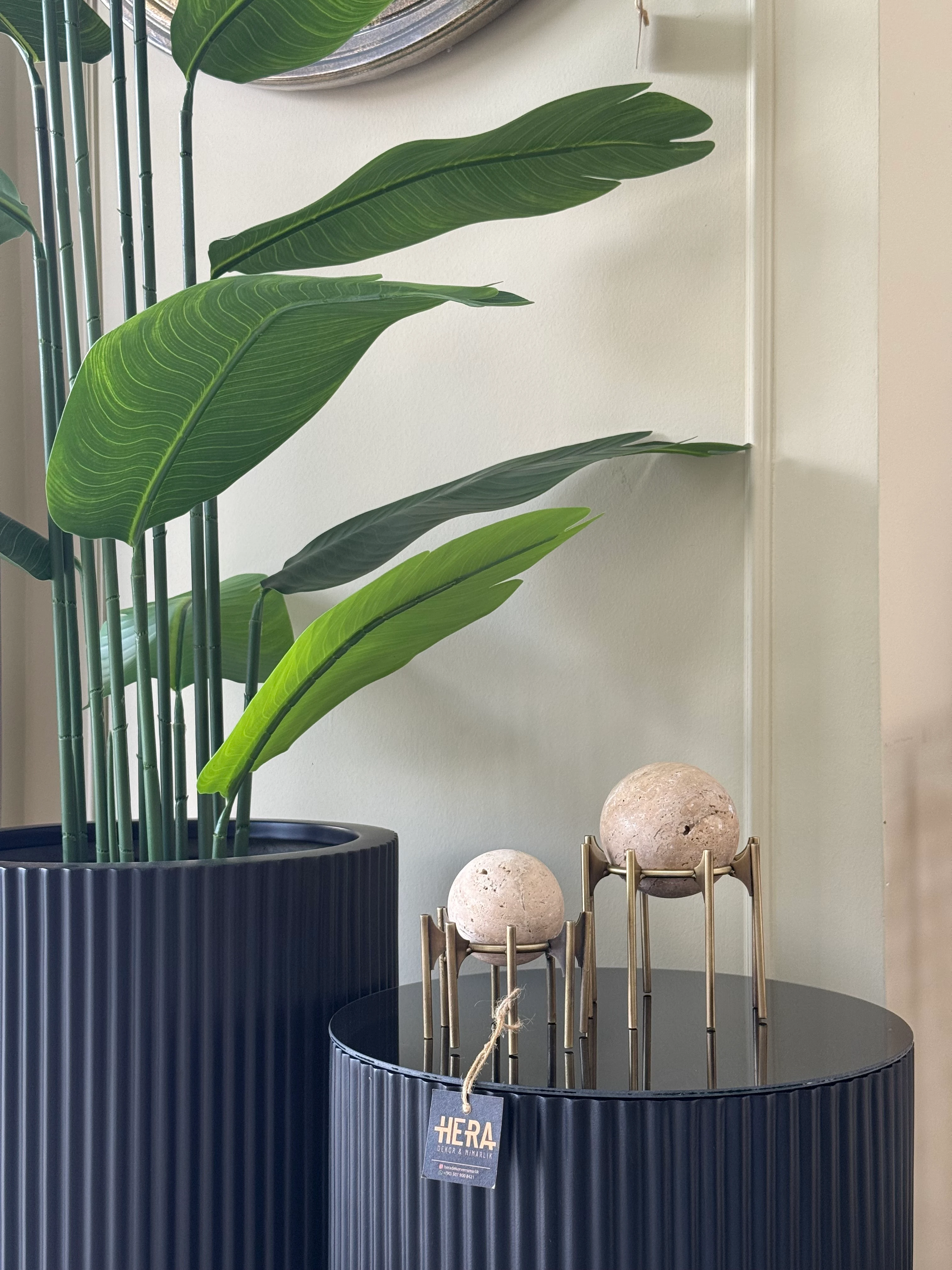 2Lİ TRAVERTEN KÜRE