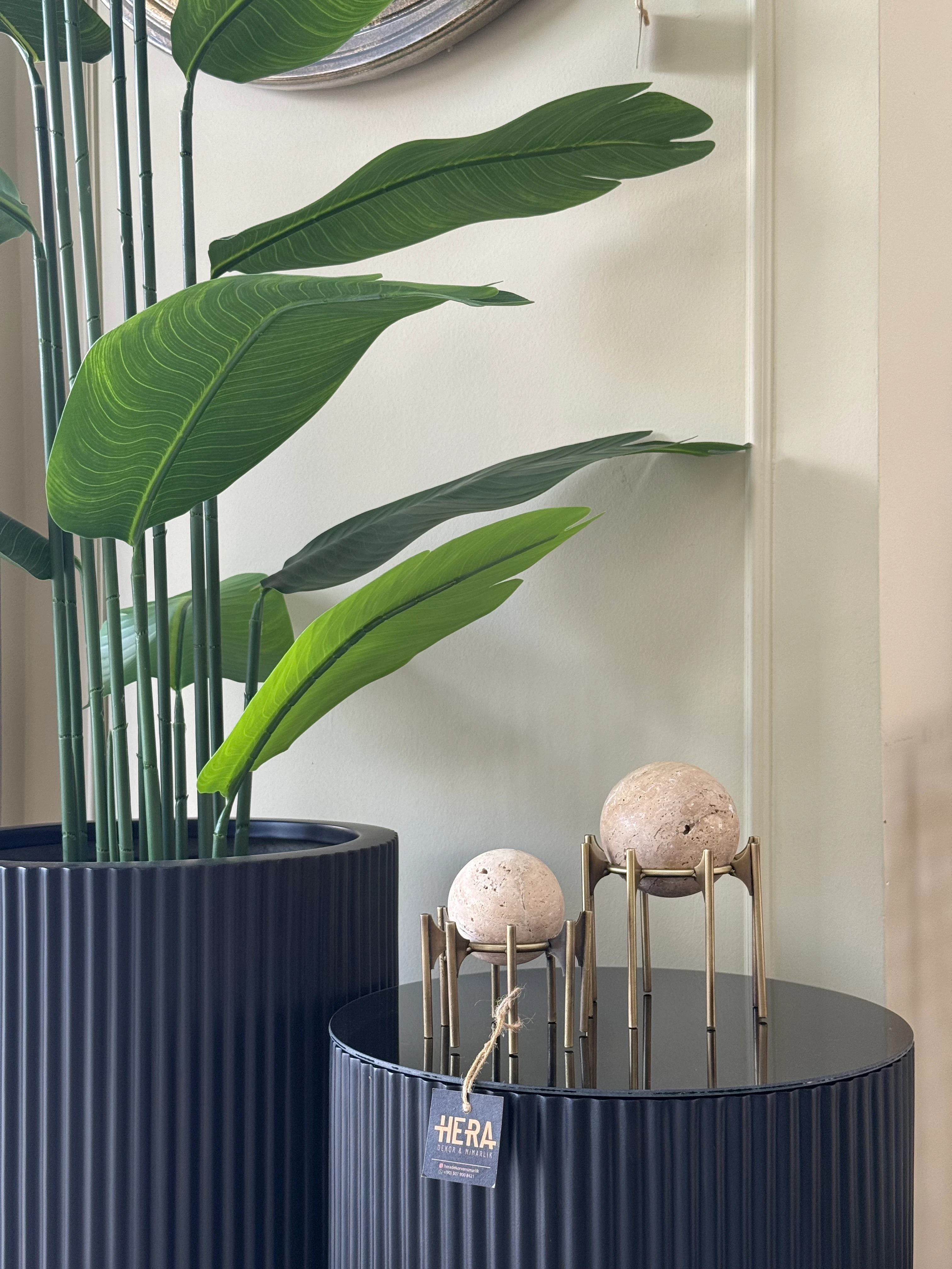 2Lİ TRAVERTEN KÜRE