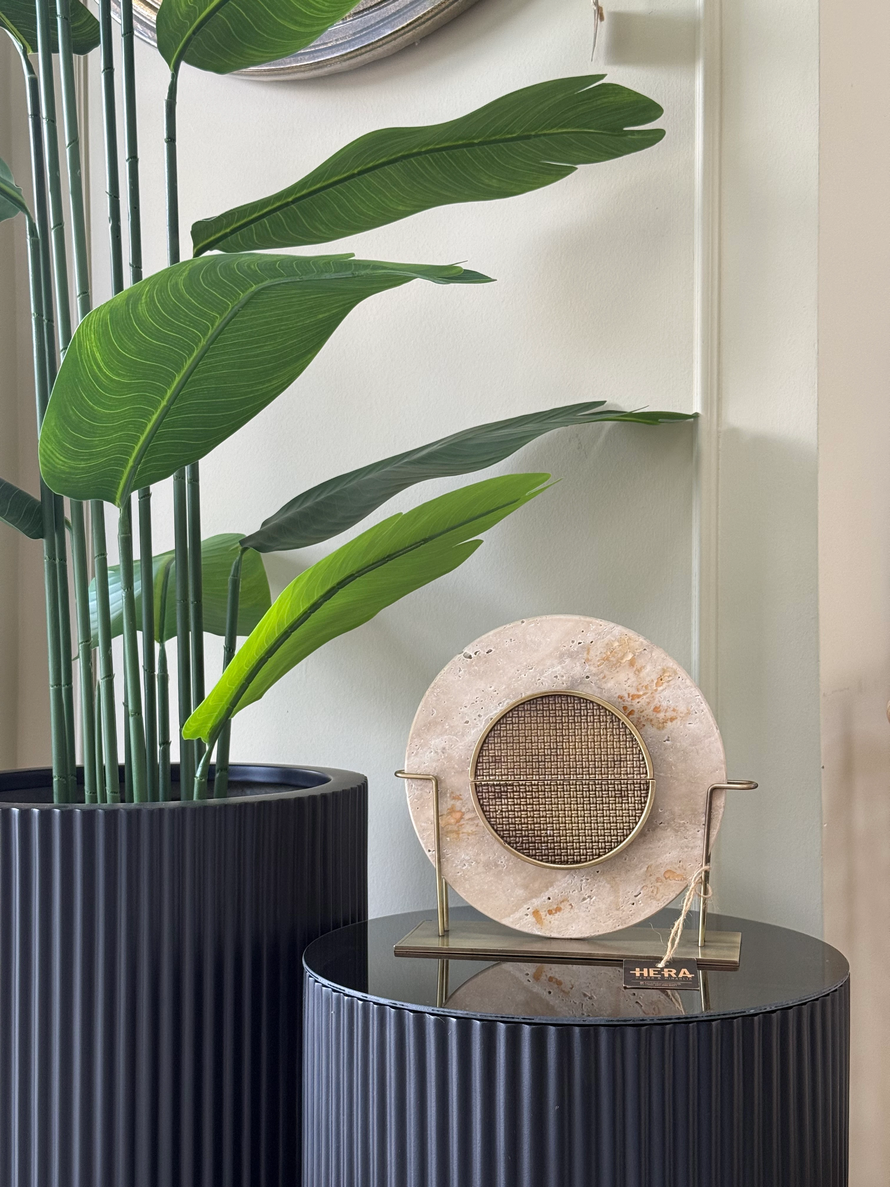 HASIR DÖKÜM DETAYLI TRAVERTEN DİSK