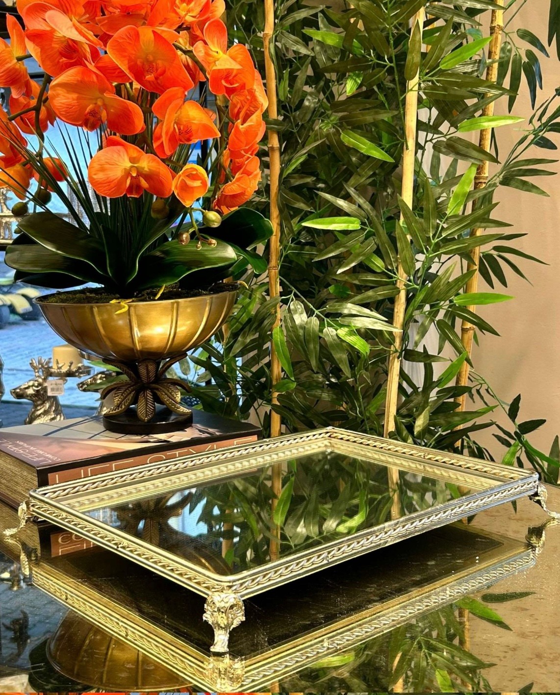 ZİNCİR MODEL JARDİNYER / TEPSİ - Gümüş