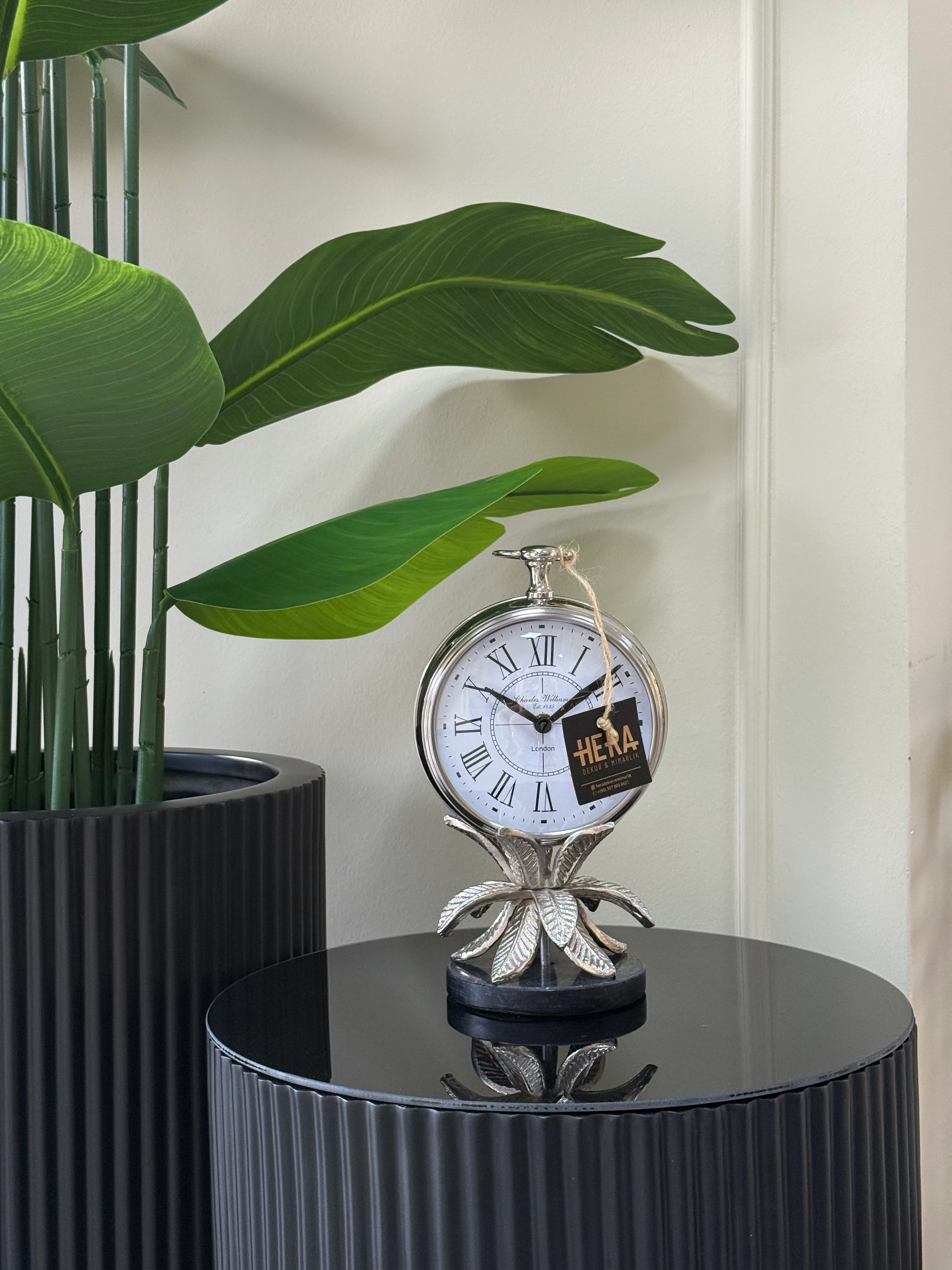 İTHAL YAPRAK MODEL DÖKÜM SAAT - Gümüş