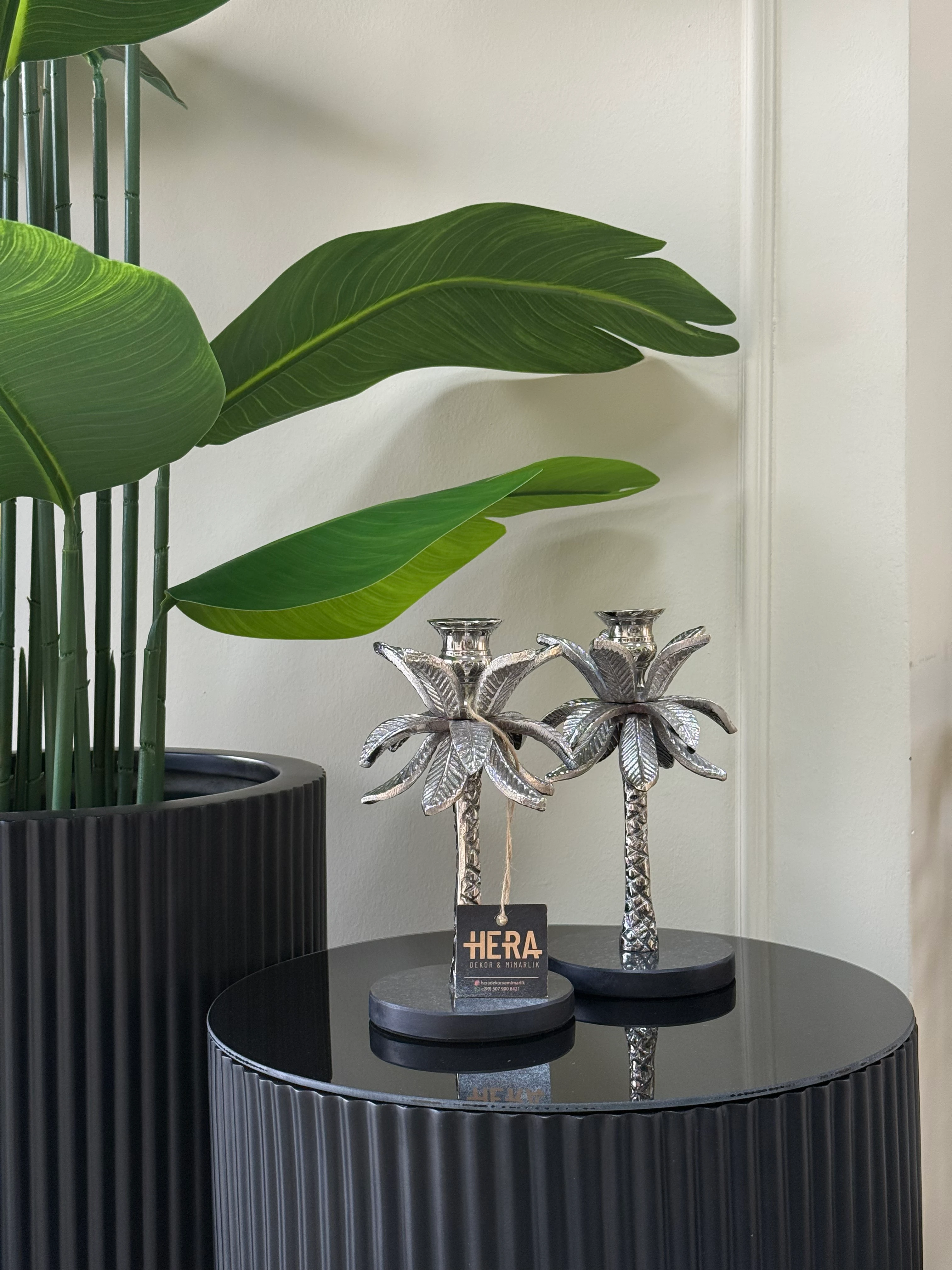 İTHAL 2Lİ YAPRAK MODEL ŞAMDAN - Gümüş