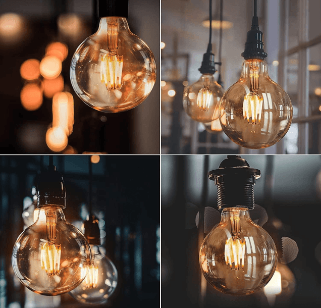 Horoz Elektrik 6W Globe Rustik Ampul Amber Işık