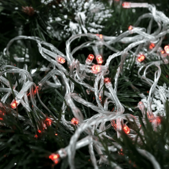 ACK 10 Metre Kırmızı Işık İp Led Süsleme Işığı Yılbaşı Ağacı Işığı 100 Ledli
