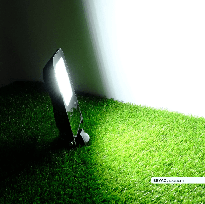 ACK 30W Hareket Sensörlü Led Projektör 3360 Lümen Beyaz Işık