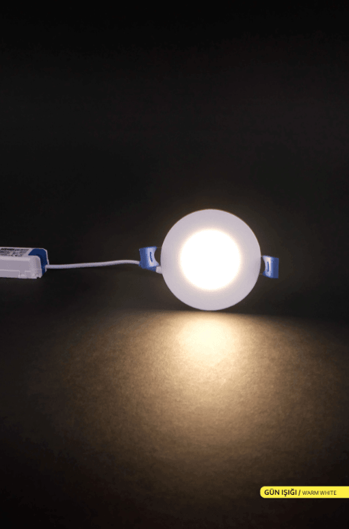 ACK Sıva Altı 3W Led Panel Günışığı Yuvarlak Panel Armatür 
