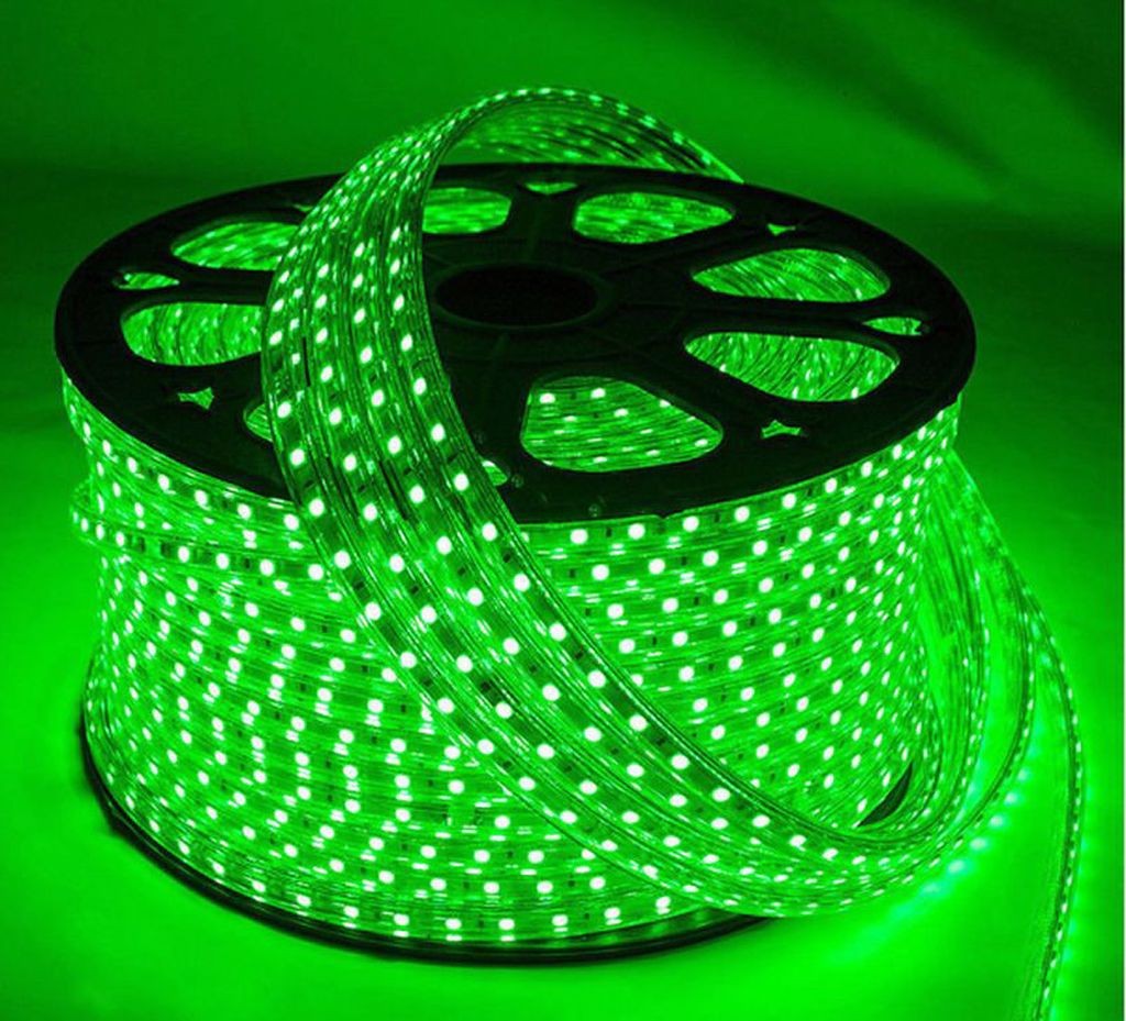 FUJİLED Hortum Led Yeşil Işık 220V Tak Çalıştır Metrede 120 Ledli 