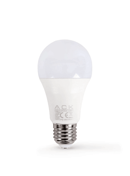 ACK 12W Beyaz Işık Led Ampul E27 Duy 1170 Lümen 
