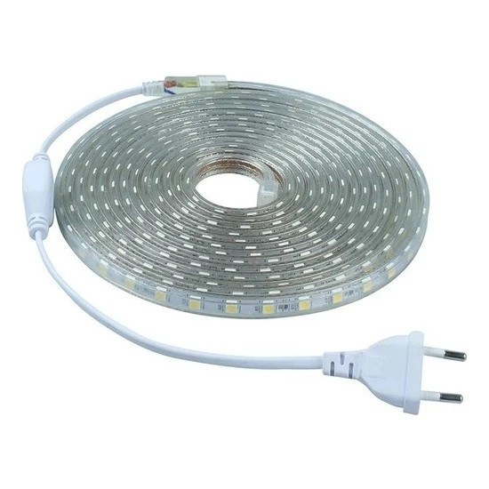 FUJİLED Hortum Led Kırmızı Işık 220V Tak Çalıştır Metrede 120 Ledli 