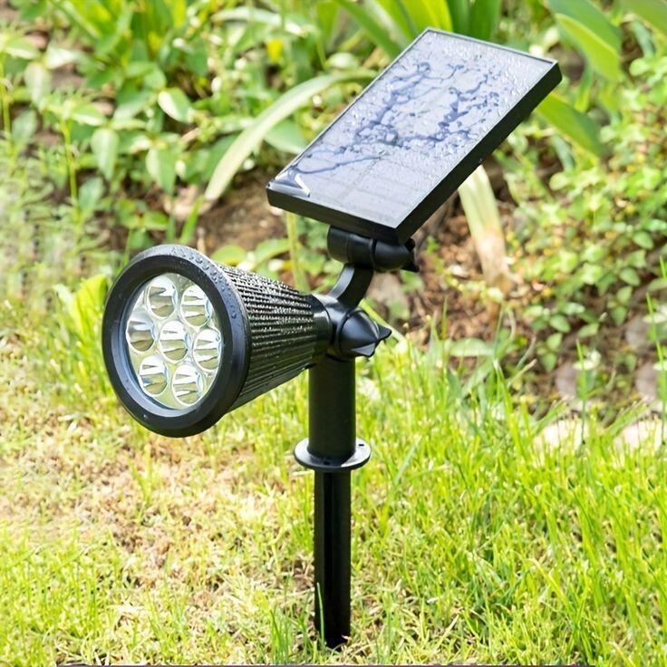 K2 7W Yeşil Işık Güneş Enerjili Çim Armatürü Kazıklı Solar Aydınlatma 