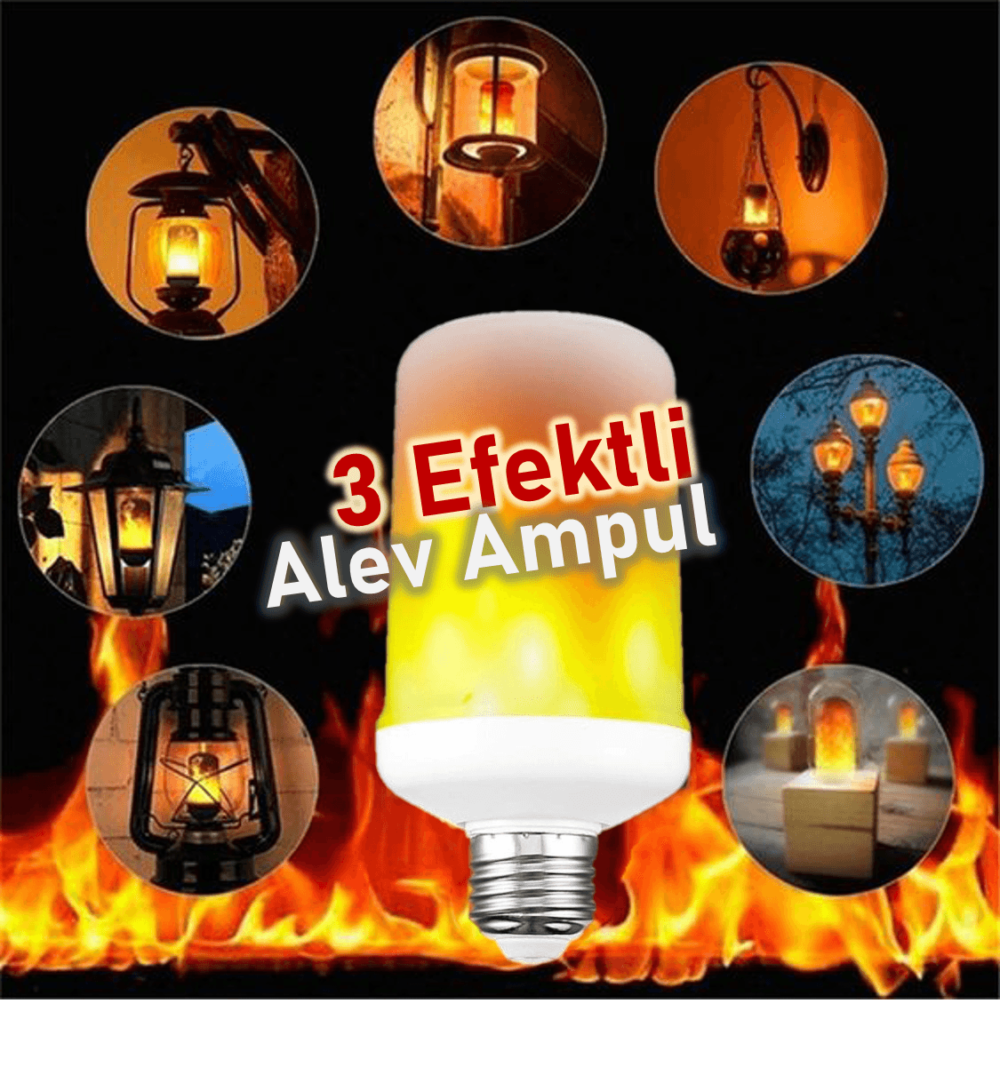 Horoz Elektrik Alev Ampul Alev Efektli Ampul 